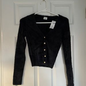 Black Eyelash sweater NWT